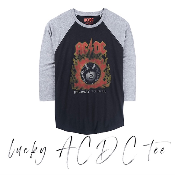 lucky brand acdc t shirt